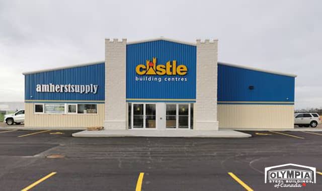 Building Supply Store in Amherstburg, Ontario - Olympia Steel Buildings